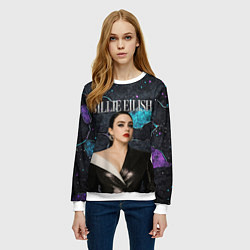 Свитшот женский Билли Айлиш в деловом костюме, цвет: 3D-белый — фото 2