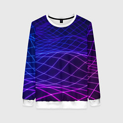 Женский свитшот Абстрактные волны из сот