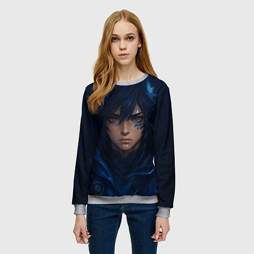 Женский свитшот Оророн арт / 3D-Меланж – фото 3