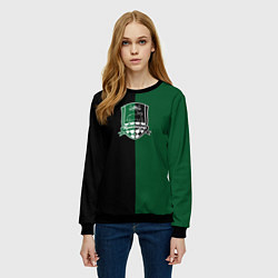 Свитшот женский Черников - ФК Краснодар, цвет: 3D-черный — фото 2