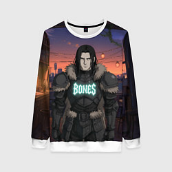 Свитшот женский Bones в аниме, цвет: 3D-белый