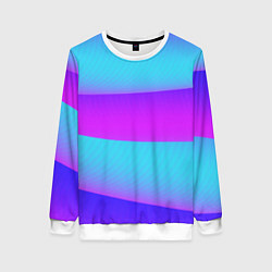 Свитшот женский Неоновый прилив, цвет: 3D-белый