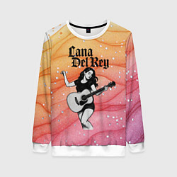 Женский свитшот Lana Del Rey в образе гитаристки