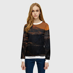 Свитшот женский Эльбрус, цвет: 3D-белый — фото 2