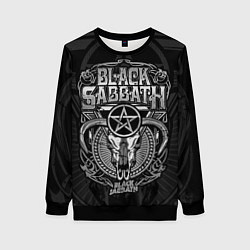 Свитшот женский Black Sabbath - goat skull, цвет: 3D-черный