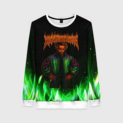 Свитшот женский XXXTentacion hardcore, цвет: 3D-белый