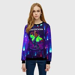 Свитшот женский XXXTentacion танцор, цвет: 3D-черный — фото 2