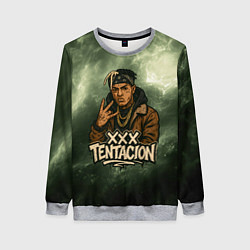 Свитшот женский XXXTentacion anime, цвет: 3D-меланж