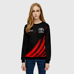 Свитшот женский Toyota GR Gazoo Racing, цвет: 3D-черный — фото 2