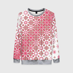 Свитшот женский Звездная россыпь-розовый, цвет: 3D-меланж