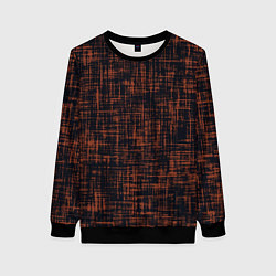 Женский свитшот Чёрно-коричневый текстура