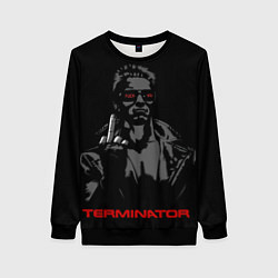 Свитшот женский Terminator - fuck you, цвет: 3D-черный