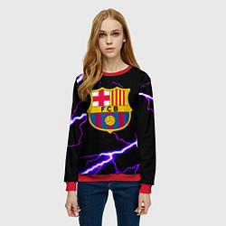 Свитшот женский Barcelona neon storm, цвет: 3D-красный — фото 2