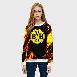 Свитшот женский Borussia огненные краски, цвет: 3D-белый — фото 2