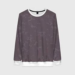 Свитшот женский Коричневый с текстурой, цвет: 3D-белый