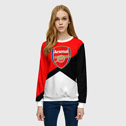 Свитшот женский Arsenal geometry sport, цвет: 3D-белый — фото 2