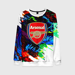 Свитшот женский Arsenal monster, цвет: 3D-белый