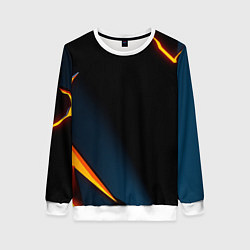 Свитшот женский Glow orange neon, цвет: 3D-белый