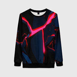 Свитшот женский Neon glow, цвет: 3D-черный