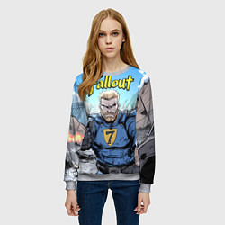 Свитшот женский Fallout 7, цвет: 3D-меланж — фото 2