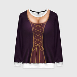 Свитшот женский Принцесса средневековья, цвет: 3D-белый