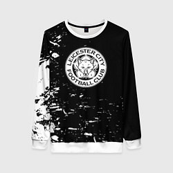 Свитшот женский Лестер сити краски белые, цвет: 3D-белый