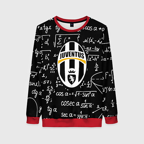 Женский свитшот Ювентус физика символы / 3D-Красный – фото 1