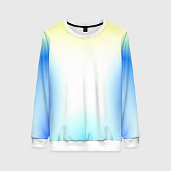 Женский свитшот Color yellow blue white