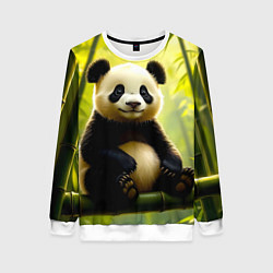 Свитшот женский Бамбуковый хранитель, цвет: 3D-белый