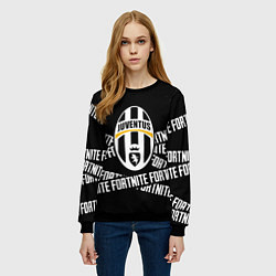 Свитшот женский Fortnite x Juventus, цвет: 3D-черный — фото 2