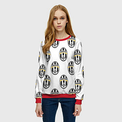 Свитшот женский Juventus Pattern, цвет: 3D-красный — фото 2
