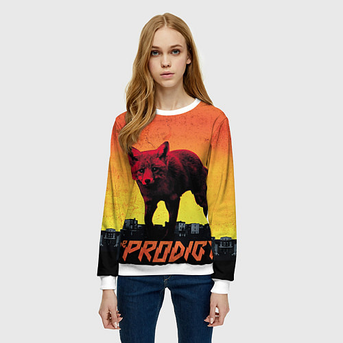 Женский свитшот The Prodigy: Red Fox / 3D-Белый – фото 3