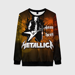 Свитшот женский Metallica: James Hetfield, цвет: 3D-черный