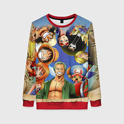 Свитшот женский One Piece, цвет: 3D-красный