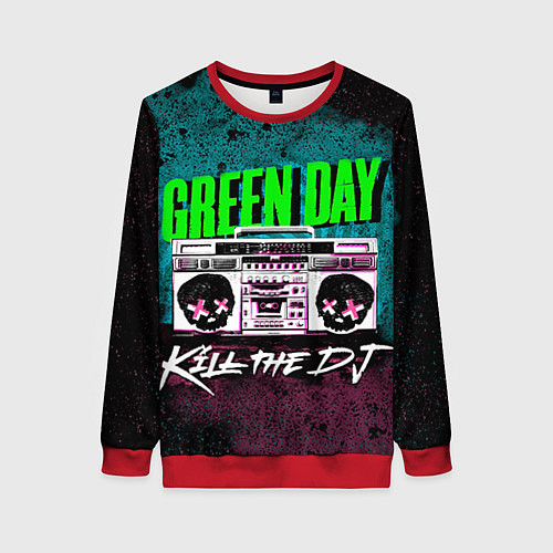 Женский свитшот Green Day: Kill the DJ / 3D-Красный – фото 1
