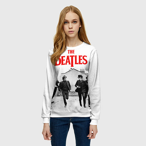Женский свитшот The Beatles: Break / 3D-Белый – фото 3
