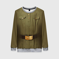 Свитшот женский Униформа солдата, цвет: 3D-меланж