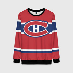 Свитшот женский Montreal Canadiens, цвет: 3D-черный