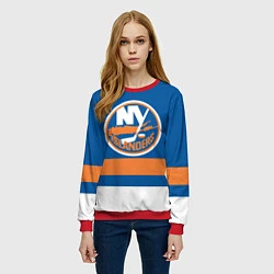 Свитшот женский New York Islanders, цвет: 3D-красный — фото 2