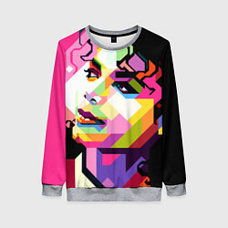 Свитшот женский Michael Jackson Art, цвет: 3D-меланж