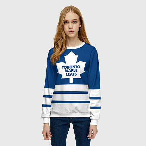 Женский свитшот Toronto Maple Leafs / 3D-Белый – фото 3
