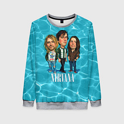 Свитшот женский Nirvana: Water, цвет: 3D-меланж