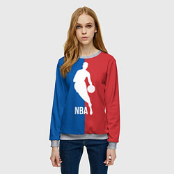 Свитшот женский Эмблема NBA, цвет: 3D-меланж — фото 2