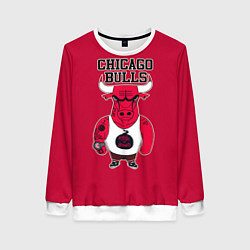 Свитшот женский Chicago bulls, цвет: 3D-белый