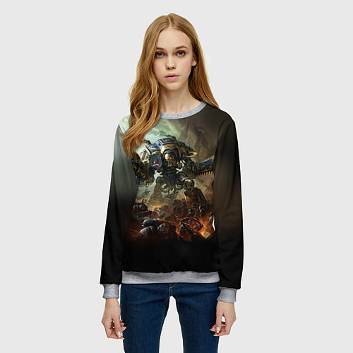 Женский свитшот Титан / 3D-Меланж – фото 3