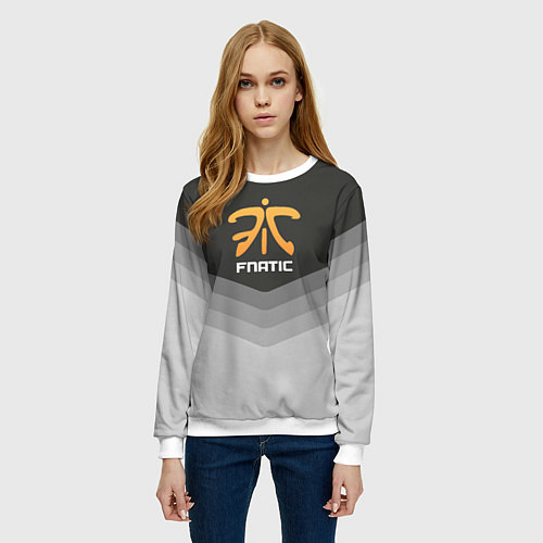 Женский свитшот Fnatic Uniform / 3D-Белый – фото 3