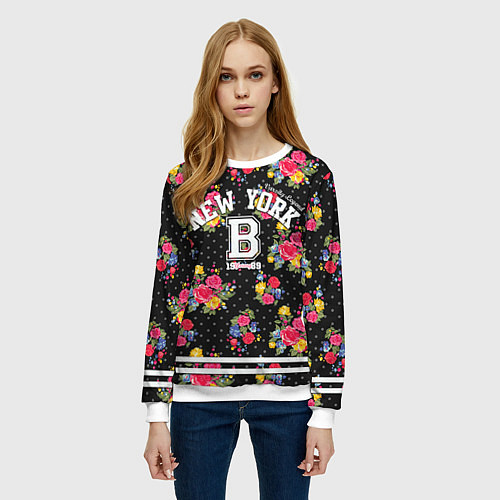 Женский свитшот New York 1989 / 3D-Белый – фото 3