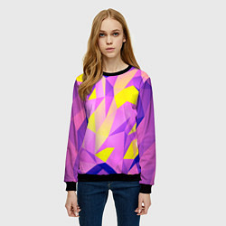 Свитшот женский Texture, цвет: 3D-черный — фото 2