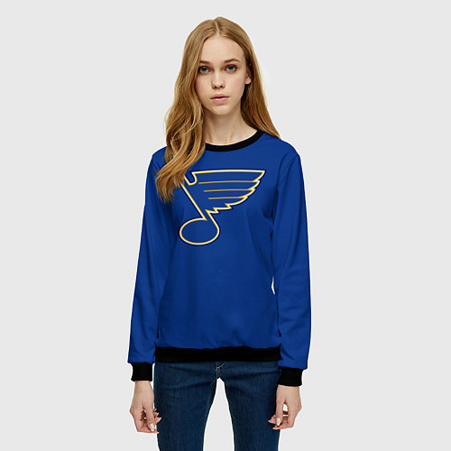 Женский свитшот St Louis Blues: Tarasenko 91 / 3D-Черный – фото 3