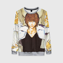 Свитшот женский Тетрадь смерти, цвет: 3D-меланж